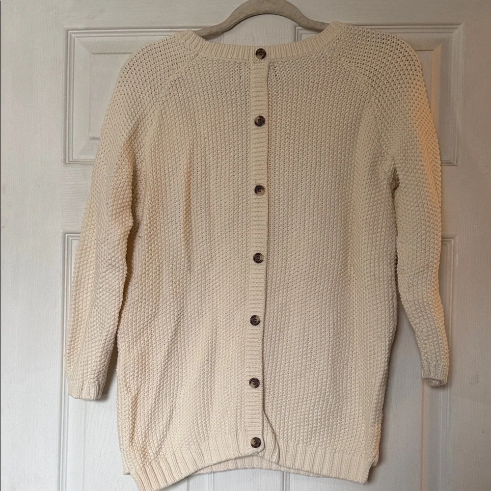 Cynthia Rowley Cream Cable Knit Sweater - Picture 4 of 5